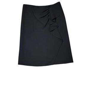 MaxMara Black Ruffle Skirt